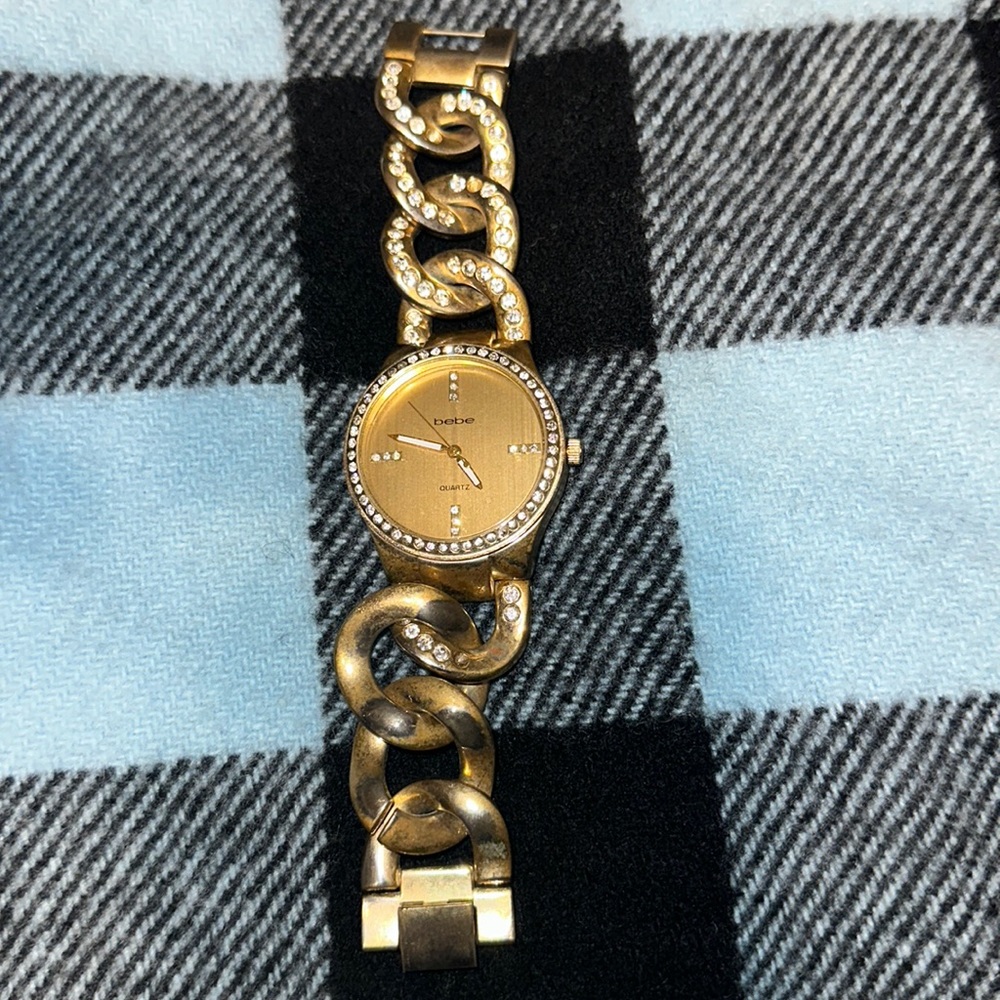Bebe gold watch